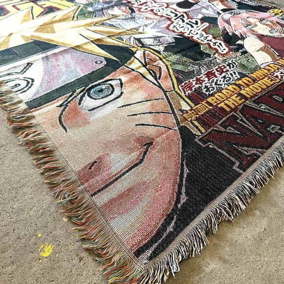 Anime Woven Tapestry Blanket – Large Naruto Wall Art Throw - Picture 2 of 5
